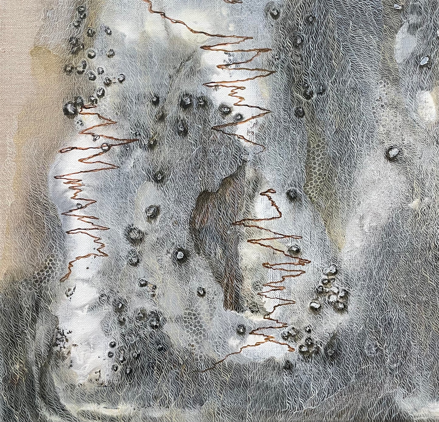 On exhibition at AAF Melbourne - Scribbly Gum IV
